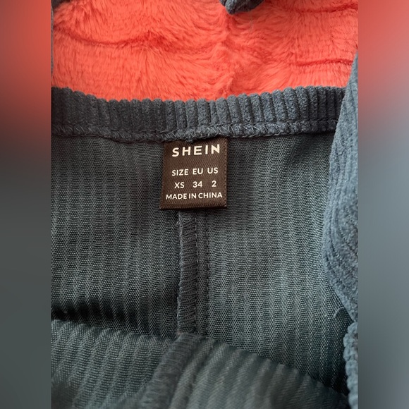 SHEIN Teal Corduroy Overalls - Picture 5 of 6